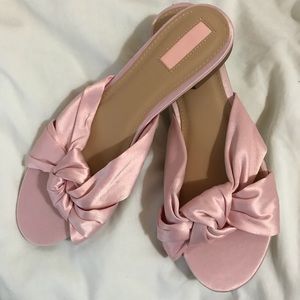 Satin knot sandals
